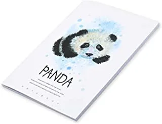 FIS Pack Of 5 Soft Cover Notebook, 96 Sheets A4 Panda Design 6 -FSNBSCA496-PAN6