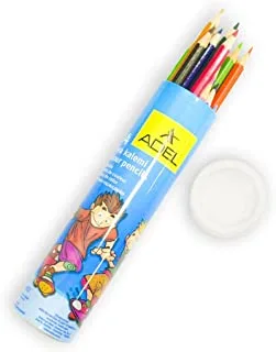 قلم الوان عادل ALCK-60003 من انبوب الومنيوم 24 لون