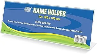 FIS FSNA322 1 Sided Table Name Holders, 300 x 100 mm Size