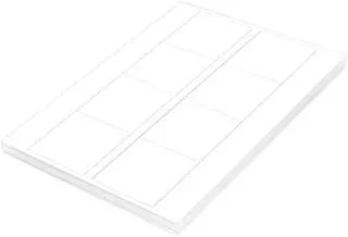 ملصق ليزر متعدد الأغراض 100 ورقة مقاس A4 من FIS FSLA8-3-100 ، أبيض