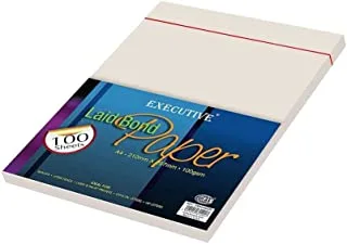 Fis fspa100cpi 100gsm 100 sheets executive laid bond paper, a4 size, coral pink