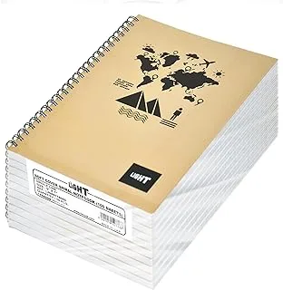 دفتر ملاحظات بسطر واحد مكون من 100 ورقة لولبية ناعمة من FIS LINB971805S 10 قطع ، مقاس 9 بوصات × 7 بوصات