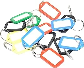 FIS FSKCB-10 Key Rings 25 Pieces Pack, 5 x 3 cm Size, Assorted Colors