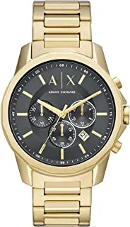 Armani Exchange Men's Chronograph, Stainless Steel Watch, 44mm case size