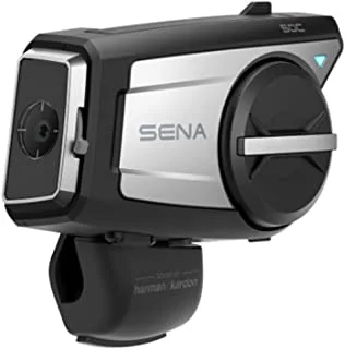 Sena 50c motorcycle camera and communication system with sound by harman kardon, black