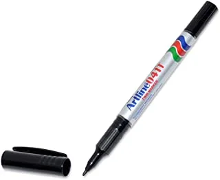 قلم ماركر أرتلاين 041T برأس رصاصة مزدوج 0.4-1.0 مم - أسود [عبوة من 12]