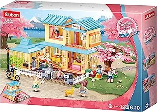 Sluban Girl's Dream Series - Japanese Guesthouse Building Blocks 1029 PCS with 8 Mini Figuers - For Age 6+ Years Old