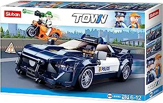 Sluban Town Series - Police Car Building Blocks 284 PCS with 2 Mini Figuers - For Age 6+ Years Old