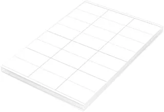 FIS FSLA24-1-100 24 ملصق ليزر متعدد الأغراض 100 ورقة ، مقاس A4 ، أبيض