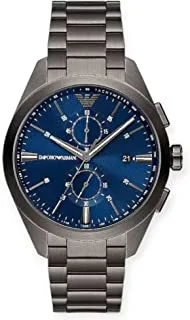 Emporio Armani Watch for Men, Chronograph Movement, Stainless Steel Watch