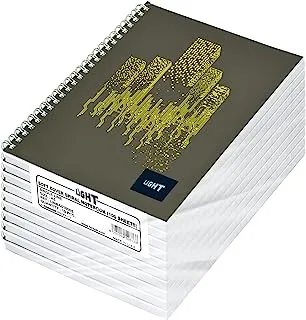 FIS LINBA51806S Single Line 100 Sheets Spiral Cover Notebook 10-Pieces, A5 Size