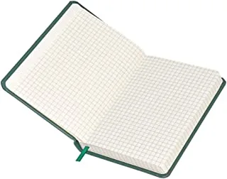 120-Sheets FIS Italian PU Notebook A6, 5mm Square, Green - FSNB5M1603