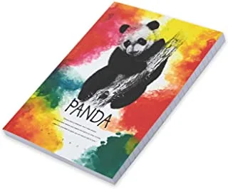 FIS Pack Of 5 Soft Cover Notebook, 96 Sheets A5 Panda Design 3 -FSNBSCA596-PAN3