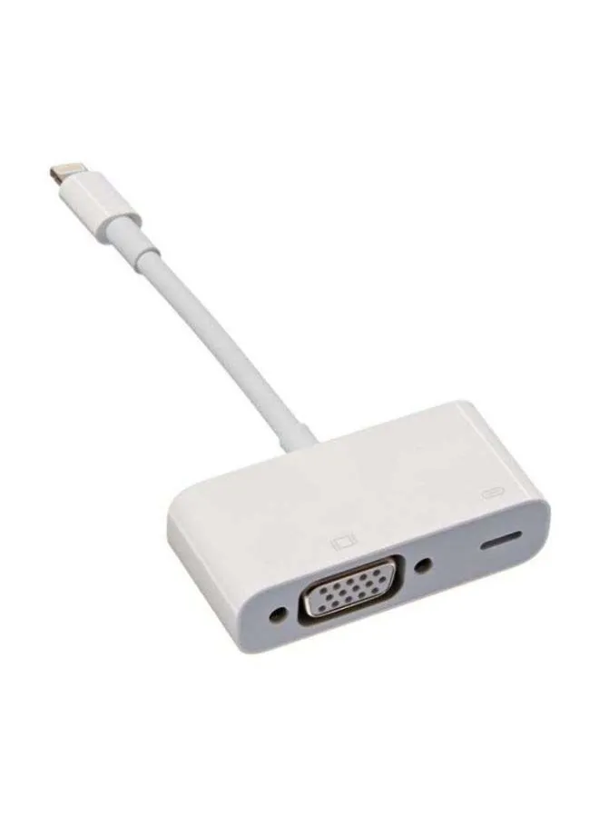 Apple Lightning To VGA Adapter White