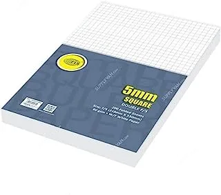 FIS FSPADFS5MM Folded Feint Ruled Paper 200 Sheets, 21 cm x 33 cm Size