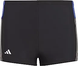 adidas Colourblock 3-Stripes Swim Boxers, Boy's, Black/Selubl/Gresix/White, Size 5-6A