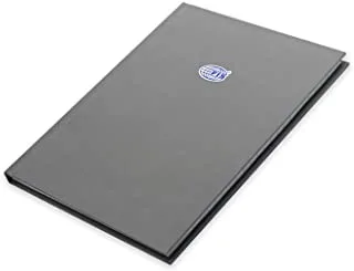 FIS Pack of 5 Hard Cover Notebook A5 سطر واحد ، 100 ورقة ، جرافيت -FSNBA5SL100GP
