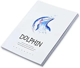 FIS Pack Of 5 Soft Cover Notebook, 96 Sheets A5 Dolphin Design 1 -FSNBSCA596-DOL1