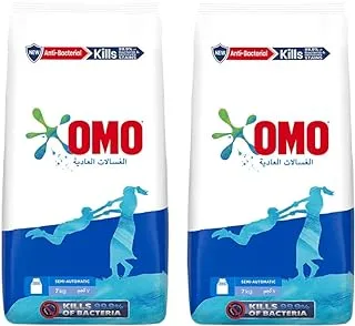 OMO Powder Detergent for Top Load Machine, Semi-Automatic, for unbeatable stain removal, 14kg (2 x 7kg)