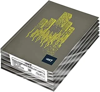 دفتر ملاحظات بغلاف واحد مكون من 100 ورقة من FIS LINB1081806 من 5 قطع ، مقاس 10 بوصات × 8 بوصات