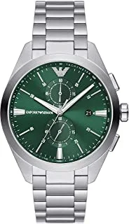 Emporio Armani Watch for Men, Chronograph Movement, Stainless Steel Watch
