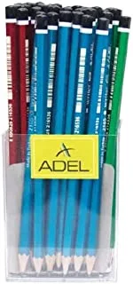 Adel ALPE-165000 Black Lead 3 Colors Pencil 72-Pieces