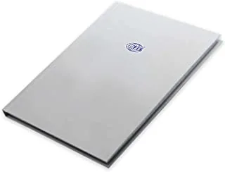 FIS Pack of 5 Hard Cover Notebook A5 سطر واحد ، 100 ورقة ، فضي- FSNBA5SL100SL