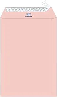 FIS FSEE1027PPIB25 100GSM Peel and Seal Executive Laid Paper Envelopes 25-Pieces, 324 mm x 229 mm Size, Pink