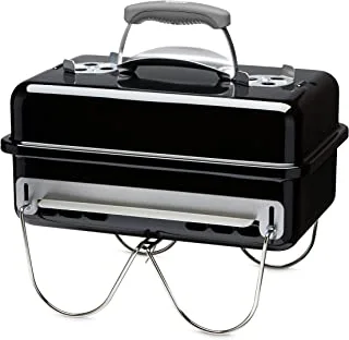 WEBER - Go-Anywhere Barbecue, portable charcoal grill, Porcelain-enameled base and lid, 36.9cm Height x 53.4cm Width x 31cm Depth