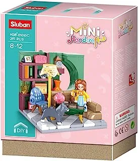 Sluban Mini HandCraft Series - Living Room Building Blocks 219 PCS with Mini Figure - For Age 6+ Years Old