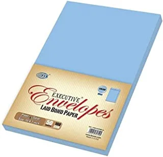 FIS FSEE1033PBBL50 100 GSM Peel and Seal Paper Envelope Set 50-Pieces، 10-Inch x 7-Inch Size، Blue