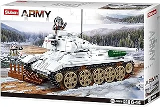 Sluban Army Series - Tank Building Set From Battle Of Budapest 518Pcs - Multicolored