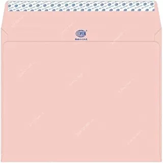 FIS FSEE1042PPI50 100 GSM Peel and Seal Paper Envelope Set 50-Pieces، 229 mm x 324 mm Size، Pink