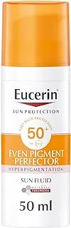 Eucerin Face Sunscreen Even Pigment Perfector Pigment Control Sun Fluid with Thiamidol, High UVA/UVB Protection, SPF50+, Reduces Pigment Spots for Uneven Skin Tone, 50ml