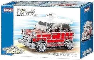 Sluban Power Bricks Series -Taxi Car Building Blocks- For Age 6+ Years Old - 53 Pcs Red
