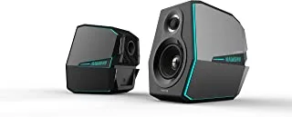 Edifier G5000 Stylish Gaming Speaker, RGB, BT5.0, AUX, OPT, USB, OP, COAX, Black