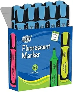 FIS Fluorescent Marker 10-Pieces, Blue