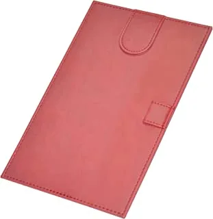 FIS FSCLBF13X21MR Bill Folders with Italian PU Covers Magnetic Flap and Pen Holder, 130 mm x 210 mm Size, Maroon
