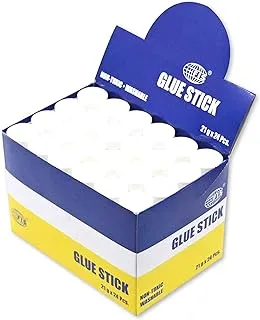 FIS White Glue Sticks 24-Pieces, 21 g