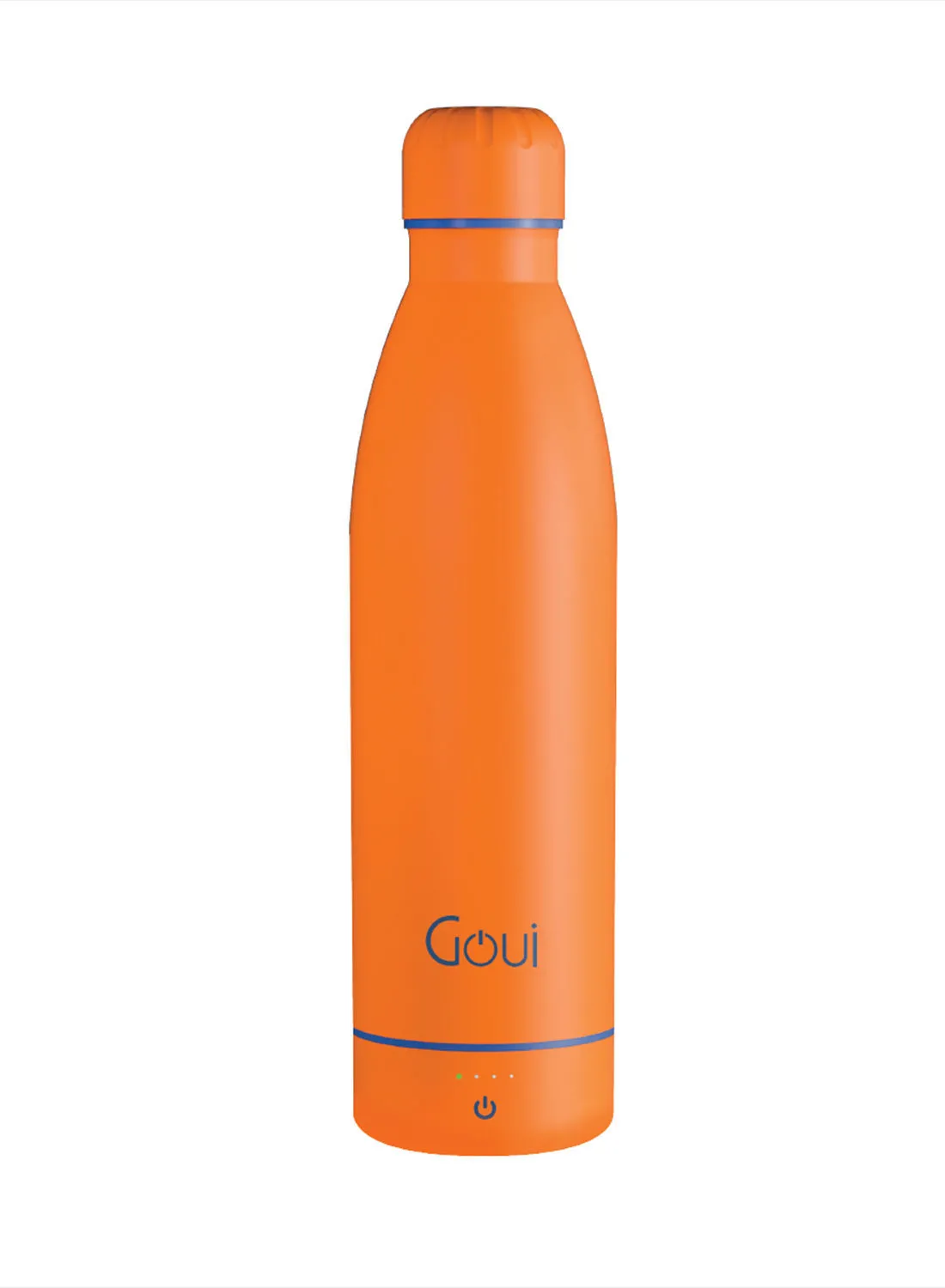 Goui 6000 mAh Combines Wireless Charging And Innovative Smarter Bottle Solution Liquid Capacity 420ml 6000 MAH 5w Tiger Orange / Blue