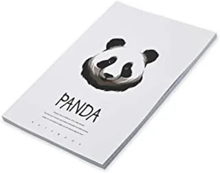 مجموعة FIS مكونة من 5 دفاتر ذات غلاف ناعم ، 96 ورقة مقاس A4 Panda Design 7 -FSNBSCA496-PAN7
