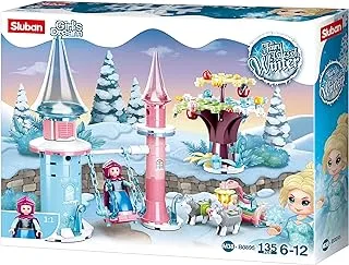 Sluban Girl's Dream Series - Snowfield Swing Building Blocks 135 Pieces with Minifigures, for Ages 6+ Years Old