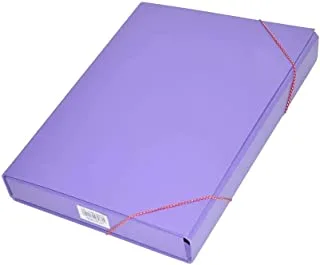FIS FSBD1203VIO PP Document Bag with Elastic Band, 210 mm x 330 mm Size, Violet