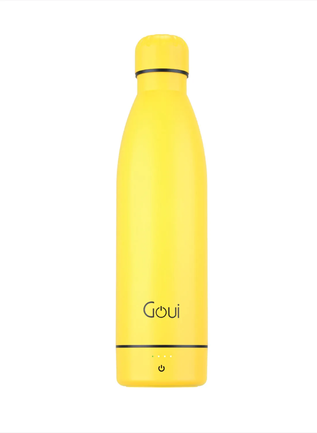 Goui 6000.0 mAh Combines Wireless Charging And Innovative Smarter Bottle Solution Liquid Capacity 420ml 6000 MAH 5w Sunshine Yellow