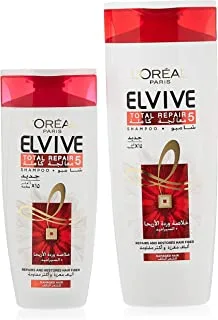 L'Oreal Elvive Total Repair 5 Shampoo - 400 ml+200 ml