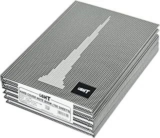 FIS LINBA51706 Single Line 100 Sheets Hard Cover Notebook 5-Pieces, A5 Size