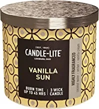Candle Lite Edes Vanilla Sun Aromatherapy Candle 14 Oz