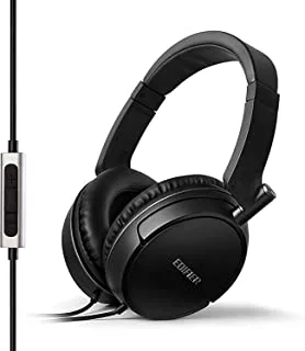 Edifier Audiophile Over The Ear Headphones Hi Fi Over Ear Noise Isolating, H840 BK,Medium, Black, Wired