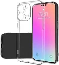 GXFCZD Case for iPhone 14 pro, 6.1-Inch, Silky-Soft Touch, Full-Body Protective Case, Shockproof Cover with Microfiber Lining (Crystal Clear)