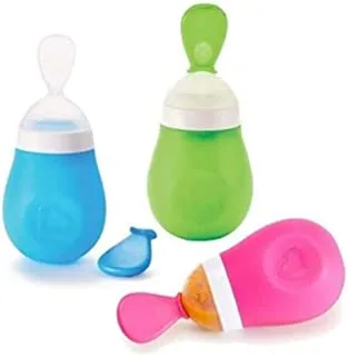 Munchkin Squeeze Silicone Baby Food Dispensing Spoon, Assorted Colors